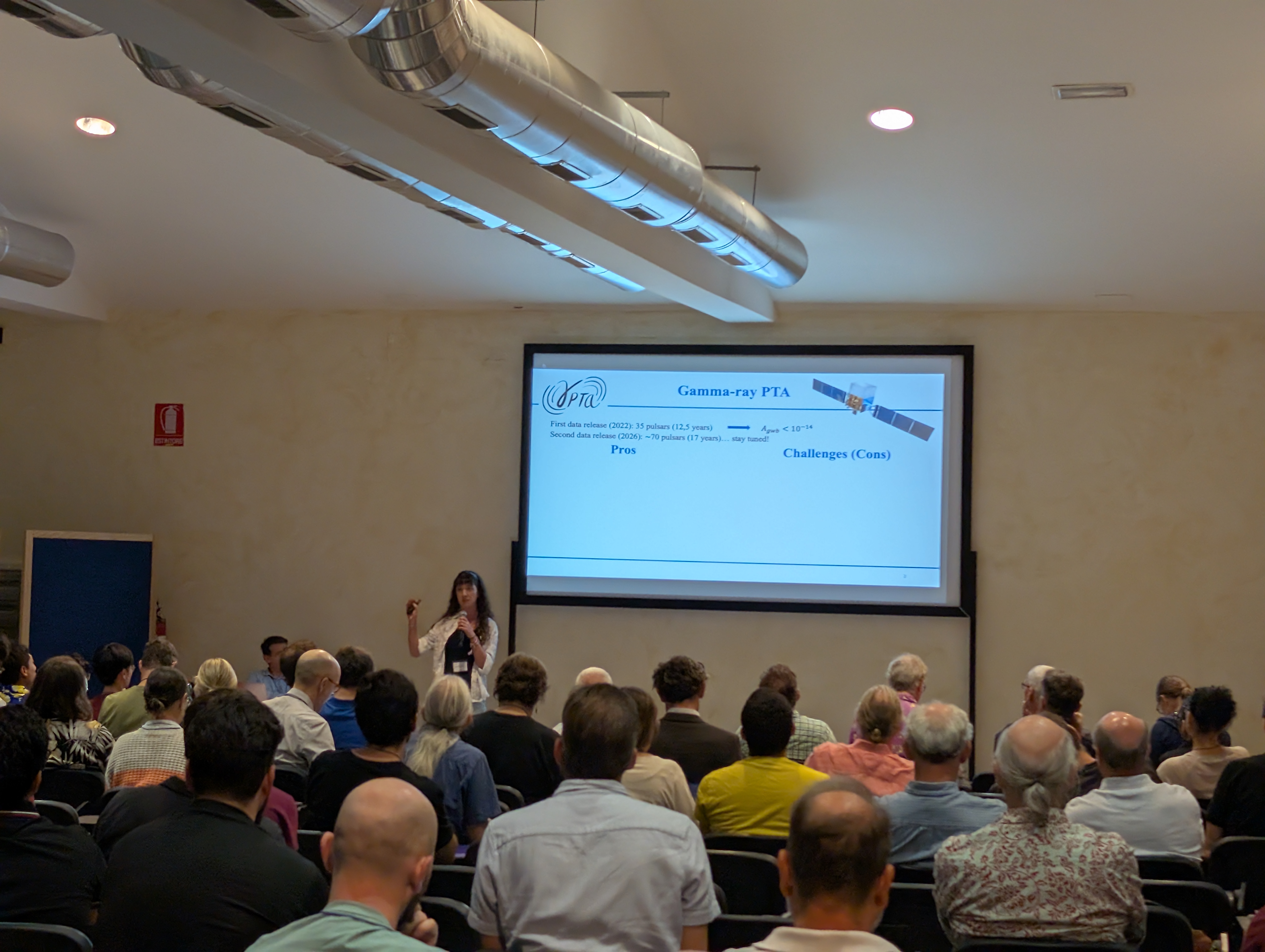 Serena presenting in Sardinia