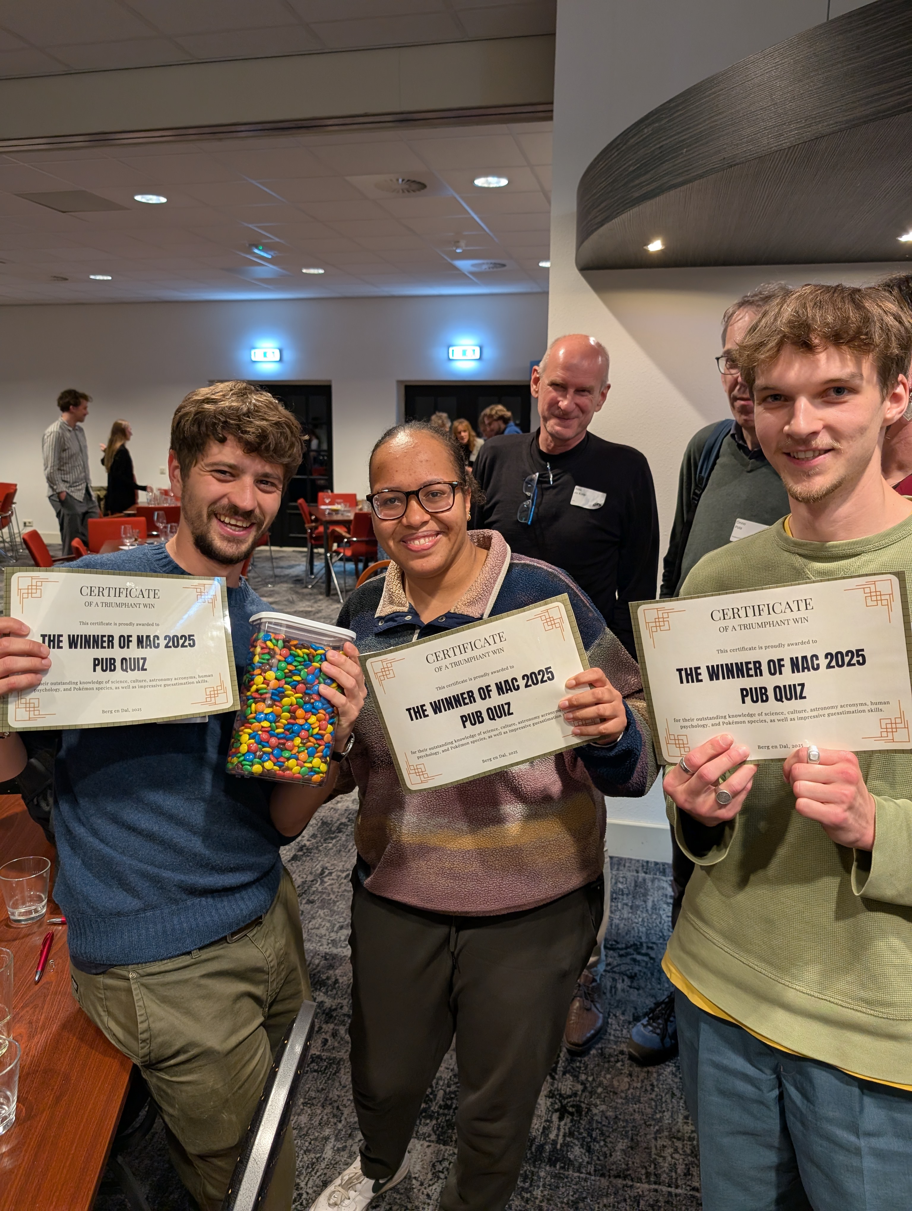 GIGA students winning the NAC quiz